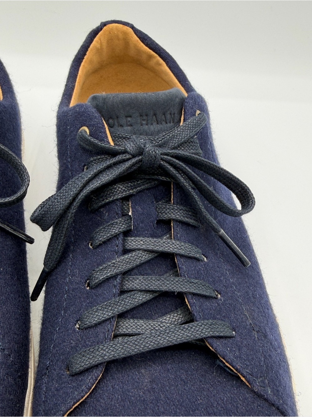 Cole Haan Navy Men’s Low-Top Lace-Up Sneakers - Picture 4 of 9